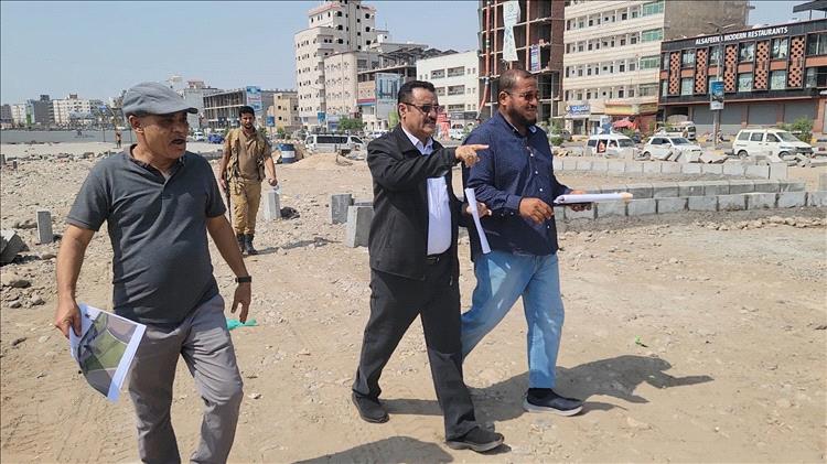 تدشين مشروع إنشاء متنفس دوار السفينة بمديرية المنصورة في عدن