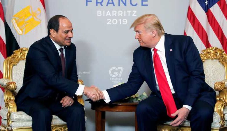 السيسي يؤكد لترامب أهمية التوصل إلى سلام دائم في المنطقة 1 السيسي يؤكد لترامب أهمية التوصل إلى سلام دائم في المنطقة