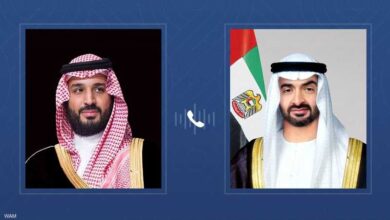 الرئيس الإماراتي وولي العهد السعودي يبحثان تعزيز التعاون وجهود ترسيخ الاستقرار في الشرق الأوسط