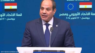 الرئيس المصري: ننتظر دورًا أوروبيًا فاعلًا في إعادة إعمار غزة