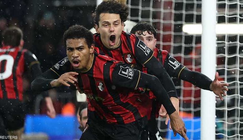 بورنموث يهزم ليفربول بثلاثية في الدوري الإنجليزي