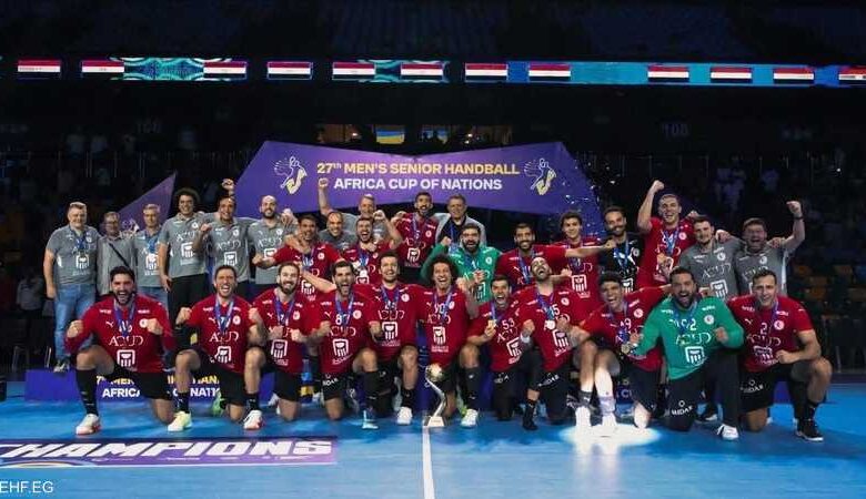 السيسي يهنئ منتخب مصر لكرة اليد بعد تتويجه بكأس الأمم الأفريقية للمرة العاشرة
