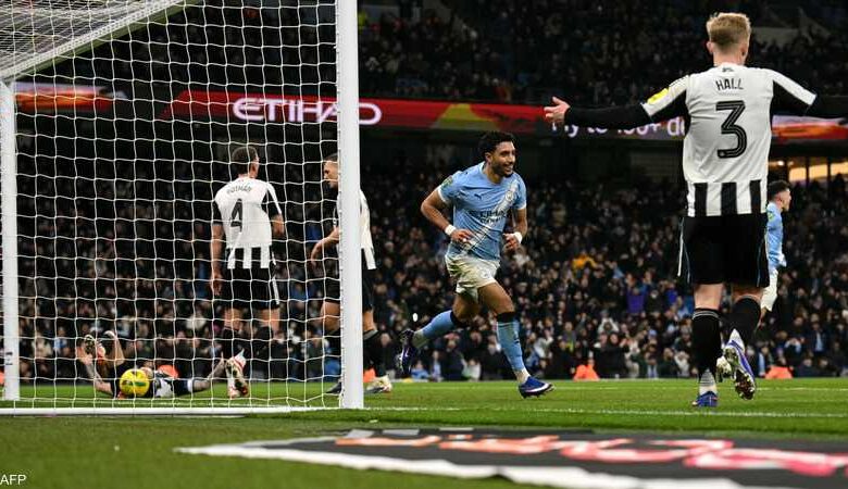 مانشستر سيتي يتأهل لنهائي كأس الرابطة بعد فوزه على نيوكاسل 1 مانشستر سيتي يتأهل لنهائي كأس الرابطة بعد فوزه على نيوكاسل