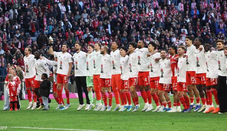 بايرن ميونيخ يتوج بلقب البوندسليغا للمرة الـ34 بعد فوز كبير على شتوتغارت 1 بايرن ميونيخ يتوج بلقب البوندسليغا للمرة الـ34 بعد فوز كبير على شتوتغارت