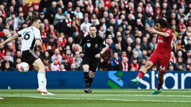 ليفربول يفوز على نظيره فولهام في الدوري الإنجليزي
