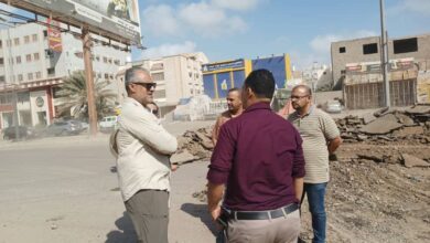 الماس يطلع على تنفيذ مشروع صيانة الطريق من دوار السفينة إلى دوار الكثيري بالمنصورة 7 الماس يطلع على تنفيذ مشروع صيانة الطريق من دوار السفينة إلى دوار الكثيري بالمنصورة