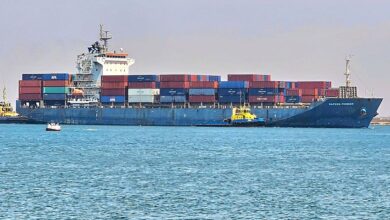 السفينة "سافين باونير" تصل لمحطة الحاويات بميناء عدن