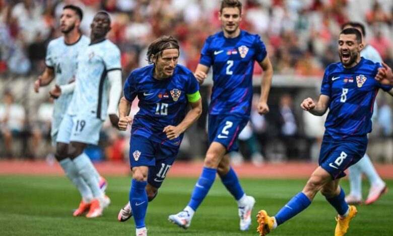 ‏كرواتيا تضرب البرتغال على أرضها في استعدادهما لكأس أوروبا