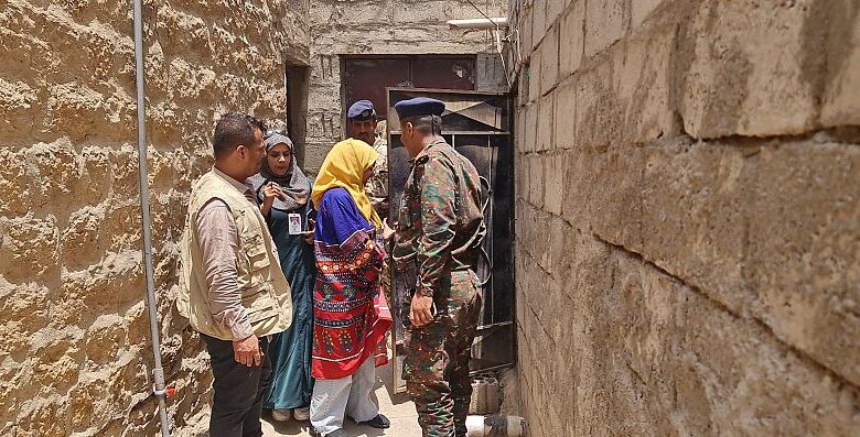 الوطنية للتحقيق تطلع على اوضاع السجناء والمحتجزي في مدينة التربة بتعز