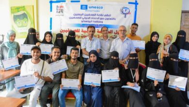 نقابة الصحفيين اليمنيين تختتم فعاليات الدورة التدريبية حول السلامة المهنية بعدن 8 نقابة الصحفيين اليمنيين تختتم فعاليات الدورة التدريبية حول السلامة المهنية بعدن