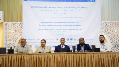 عدن.. بدء ورشة عمل حول تحليل التصنيف المرحلي المتكامل لإنعدام الأمن الغذائي الحاد 5 عدن.. بدء ورشة عمل حول تحليل التصنيف المرحلي المتكامل لإنعدام الأمن الغذائي الحاد
