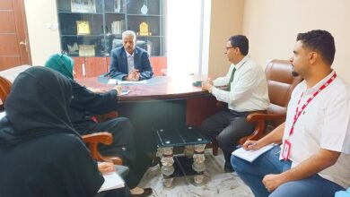 تُركي يبحث مع منظمة "چي إس آي" تدخلاتها الإنسانية في القطاع الصحي بلحج 9 تُركي يبحث مع منظمة "چي إس آي" تدخلاتها الإنسانية في القطاع الصحي بلحج