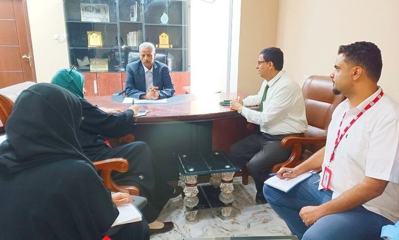 تُركي يبحث مع منظمة "چي إس آي" تدخلاتها الإنسانية في القطاع الصحي بلحج 1 تُركي يبحث مع منظمة "چي إس آي" تدخلاتها الإنسانية في القطاع الصحي بلحج