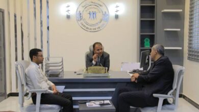 العامري يطلع على الاستعدادات الجارية لانطلاق بطولة السوبر لكرة السلة بسيئون
