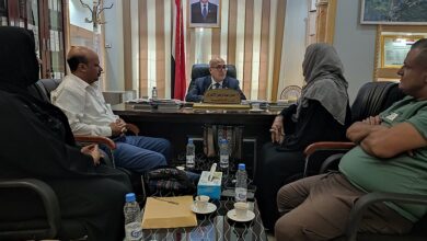 وزير الإدارة المحلية يبحث مع منظمة برجهوف الألمانية مشاريع الأمن والسلام