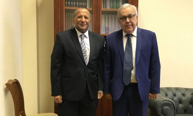 لقاء يمني-روسي حول التطورات السياسية وانتهاكات الميليشيات الحوثية للقانون الدولي 1 لقاء يمني-روسي حول التطورات السياسية وانتهاكات الميليشيات الحوثية للقانون الدولي