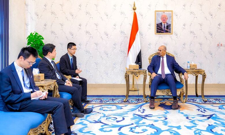 الزُبيدي يبحث مع الصين دعم قطاع الكهرباء وتوسيع الشراكة في مجالات التنمية والاستثمار 1 الزُبيدي يبحث مع الصين دعم قطاع الكهرباء وتوسيع الشراكة في مجالات التنمية والاستثمار