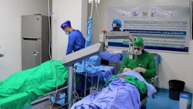 تدشين مخيم طبي مجاني بسيئون لإزالة المياه البيضاء وزراعة العدسات يستهدف 300 عملية