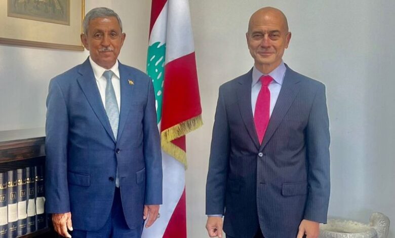 السفير الدعيس يبحث مع الخارجية اللبنانية سبل تعزيز العلاقات بين البلدين 1 السفير الدعيس يبحث مع الخارجية اللبنانية سبل تعزيز العلاقات بين البلدين