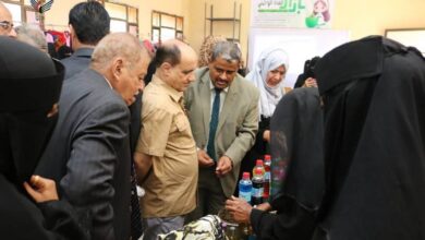 المحولي يدشّن بازار "فتاة الوطني" بعدن احتفاءً بالاستقلال ودعمًا للمشاريع الصغيرة