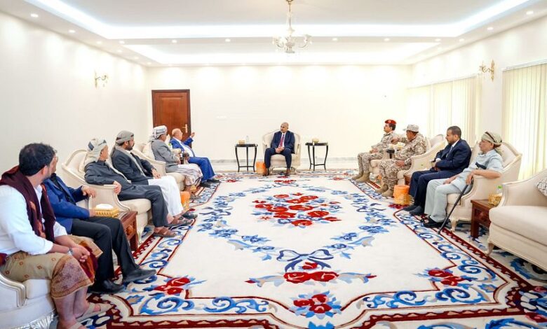 الزُبيدي والبركاني يبحثان مستجدات المشهد السياسي وتعزيز الأمن في المحافظات المحررة