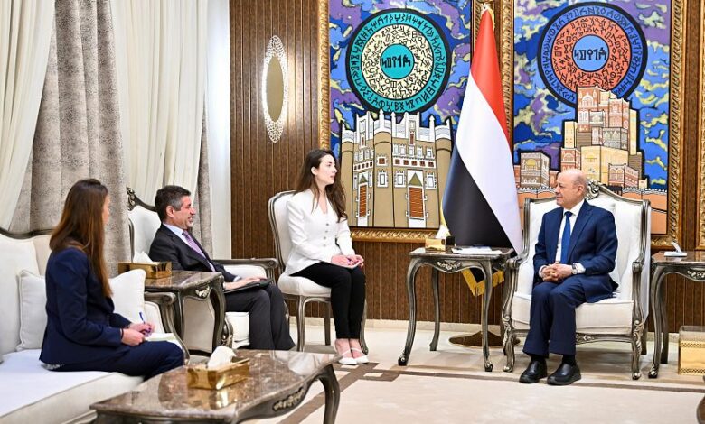 العليمي يبحث مع السفير الأميركي تعزيز الشراكة الأمنية وتأمين الممرات الدولية 1 العليمي يبحث مع السفير الأميركي تعزيز الشراكة الأمنية وتأمين الممرات الدولية