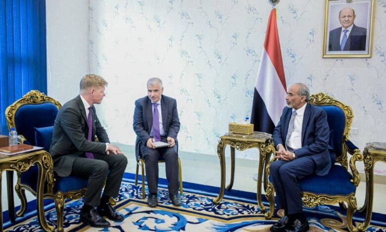 الصبيحي يبحث مع غروندبرغ تحريك مسار السلام في اليمن 1 الصبيحي يبحث مع غروندبرغ تحريك مسار السلام في اليمن