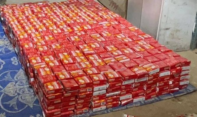 إحباط محاولة تهريب مواد كيميائية خطرة وأدوية مقيدة في منفذ الوديعة بحضرموت