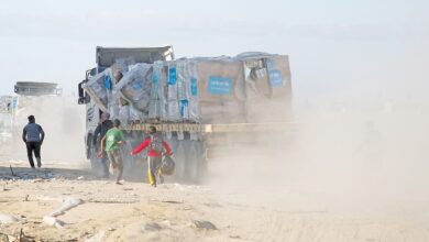 أوتشا: دخول 653 شاحنة مساعدات إلى غزة خلال 24 ساعة
