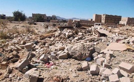ضحايا وتهدم منازل.. قصف حوثي بالدبابات والمدفعيات طال قرية المساوعة بالبيضاء