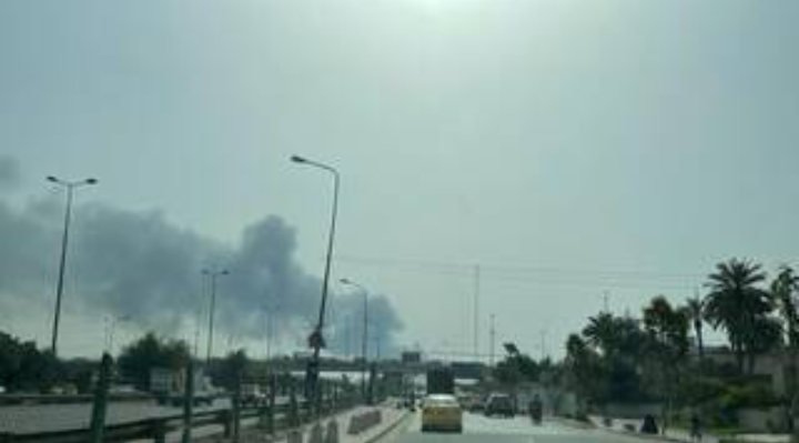 العراق .. حريق هائل يلتهم سوقا تجارية في بغداد 1 العراق .. حريق هائل يلتهم سوقا تجارية في بغداد