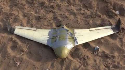 القوات المشتركة تسقط طائرة مسيرة حوثية في الدريهمي