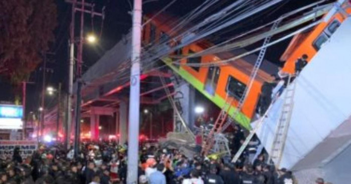 إنهيار جسر مترو معلق في المكسيك يودي بحياة 20 شخصاً وإصابة العشرات