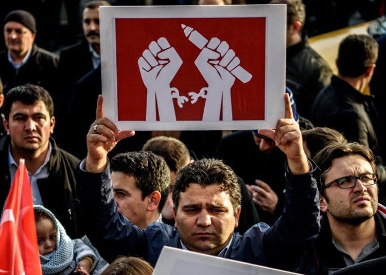 تركيا تتصدر قائمة الدول في انتهاك حقوق الصحفيات 1 تركيا تتصدر قائمة الدول في انتهاك حقوق الصحفيات