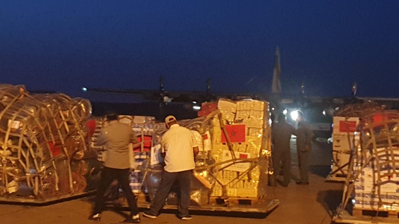 المغرب يقدم مساعدات إنسانية عاجلة إلى فلسطين 1 المغرب يقدم مساعدات إنسانية عاجلة إلى فلسطين