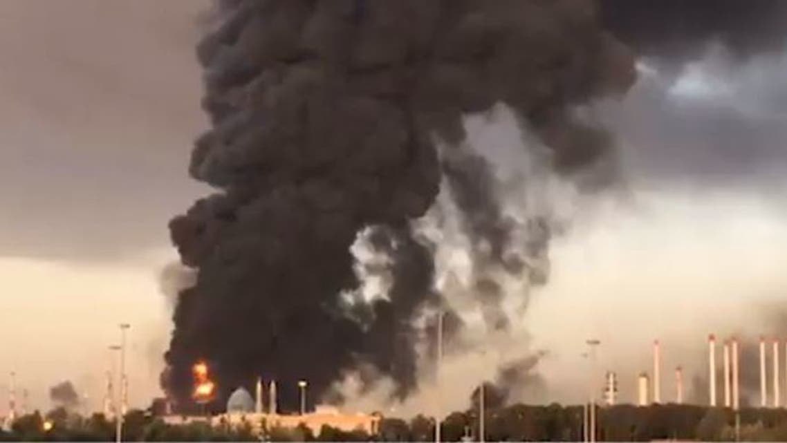 حريق ضخم في مصنع مشروبات غرب طهران 1 حريق ضخم في مصنع مشروبات غرب طهران