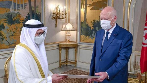 قيس سعيد خلال استقبال قرقاش: نشكر الإمارات على وقفوها مع تونس 1 قيس سعيد خلال استقبال قرقاش: نشكر الإمارات على وقفوها مع تونس