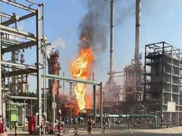 اندلاع حريق بمصفاة ميناء الأحمدي في الكويت 1 اندلاع حريق بمصفاة ميناء الأحمدي في الكويت
