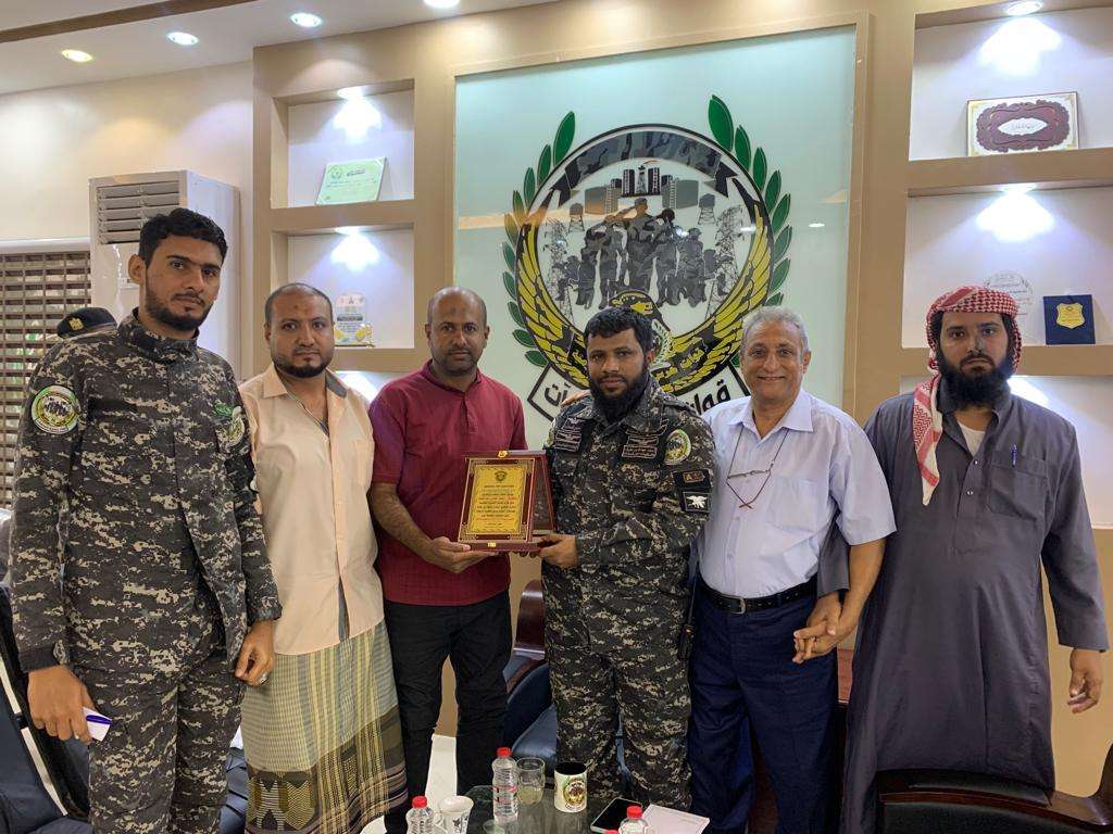 نادي الاتحاد الرياضي الثقافي يكرم قائد قوات حماية المنشآت الحكومية