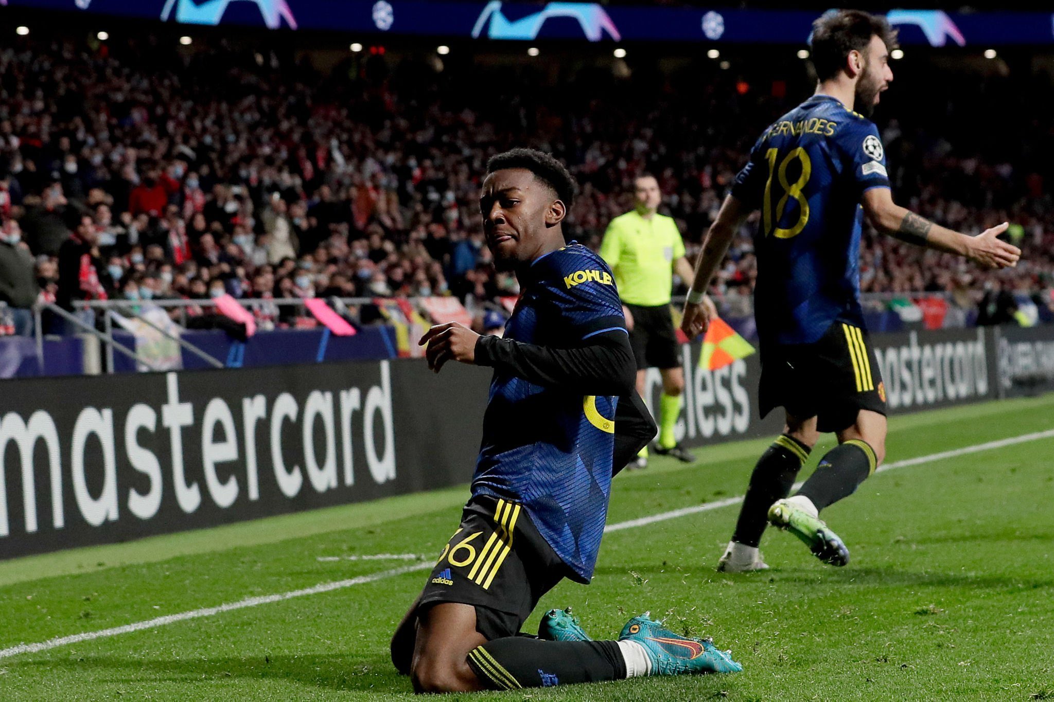 مانشستر يونايتد يفرض التعادل على ‎أتلتيكو مدريد في عقر داره