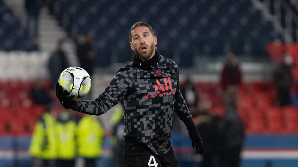 سيرجيو راموس يغيب عن مباراة ريال مدريد وباريس سان جيرمان رسميا