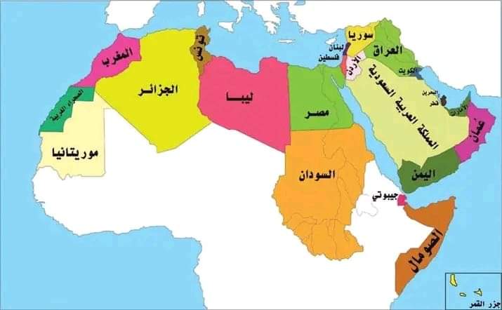 خريطة الدول العربية