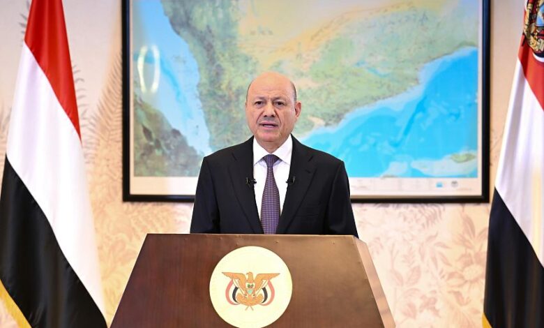 الرئيس العليمي: الوحدة الوطنية نقيض مشاريع الإمامة والكراهية ولا بد أن تبنى على مؤسسات عادلة