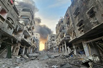 استشهاد 10 فلسطينيين في قصف إسرائيلي على غزة