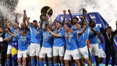 نابولي يتوج بلقب الدوري الإيطالي للمرة الرابعة في تاريخه