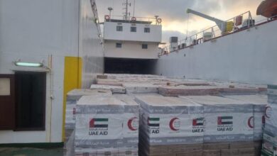 الإمارات تواصل دعم غزة.. سفينة مساعدات جديدة تصل محملة بـ2100 طن من الإغاثة الإنسانية