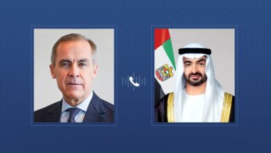الرئيس الإماراتي ورئيس وزراء كندا يبحثان العلاقات الثنائية وقمة مجموعة السبع المقبلة