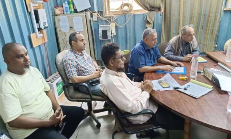 مؤسسة المياه تبحث خطة وتحديات التوزيع في عدن 1 مؤسسة المياه تبحث خطة وتحديات التوزيع في عدن