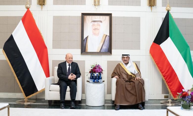 العليمي يلتقي ولي عهد الكويت في نيويورك ويشيد بالمواقف الأخوية الداعمة لليمن