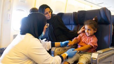 الإمارات تجلي دفعة جديدة من جرحى غزة وتواصل دعمها الطبي للمدنيين